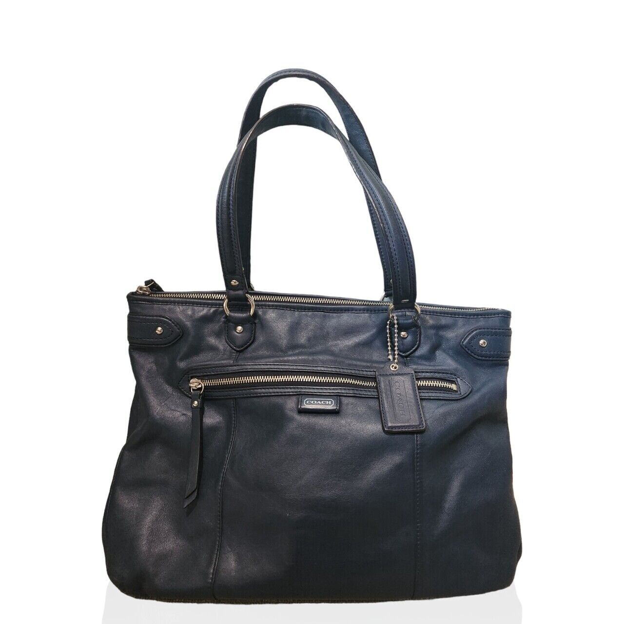 Coach Navy Tote Bag