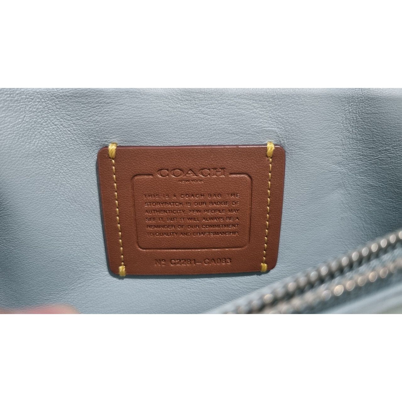 Coach Blue Shoulder Bag