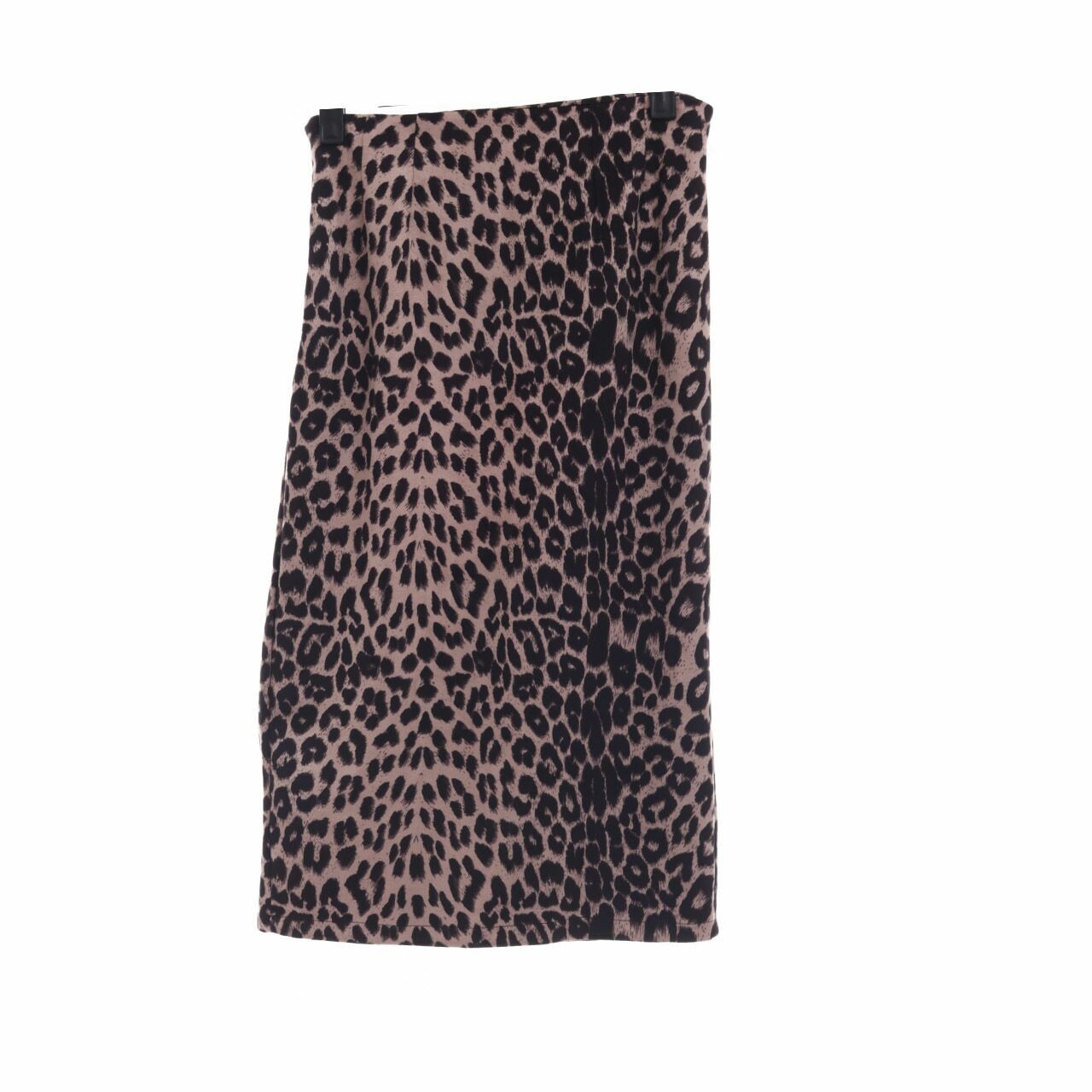 Private Collection Multi Leopard Slit Midi Skirt