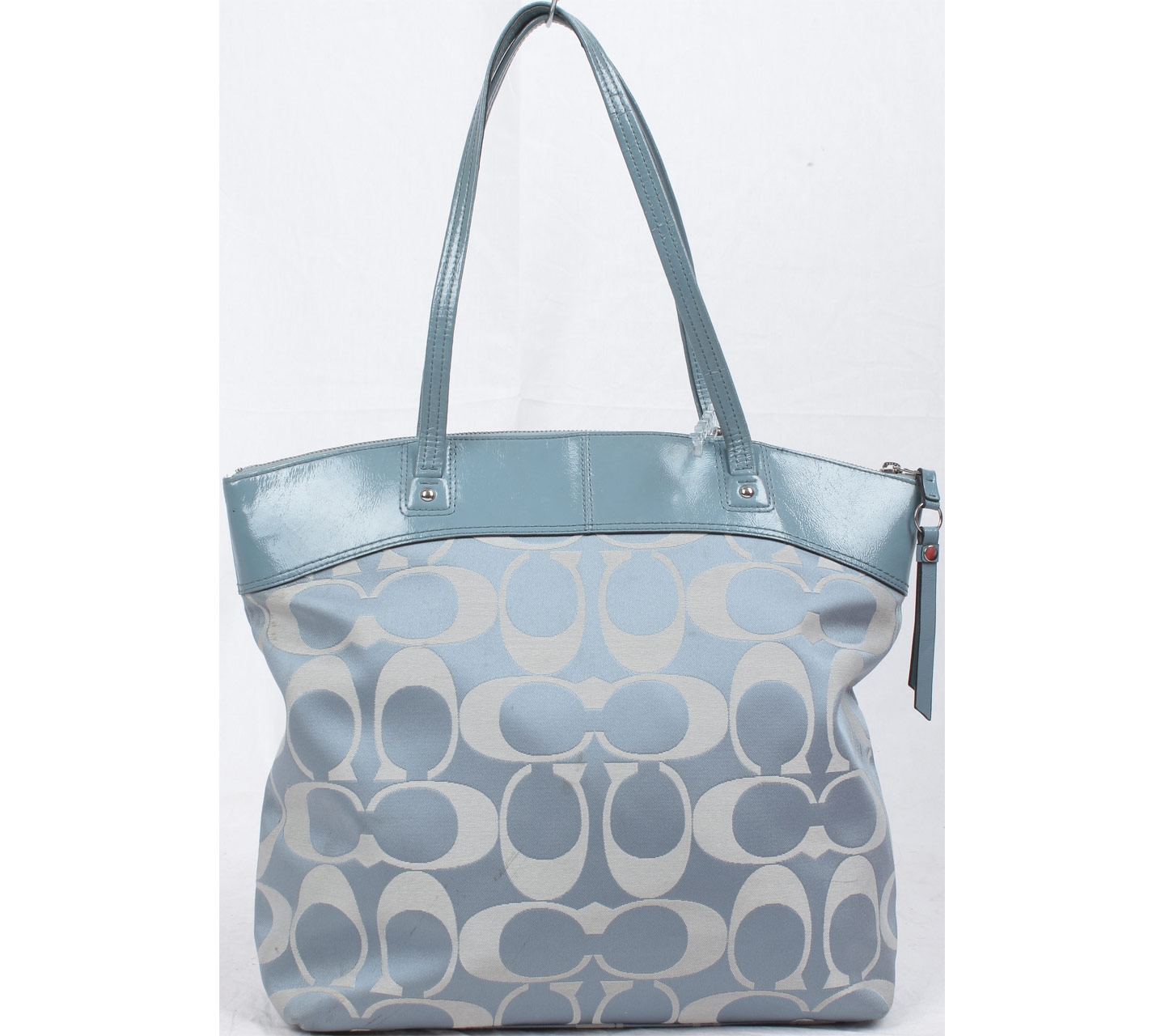 Coach Blue Laura Signature Tote Bag