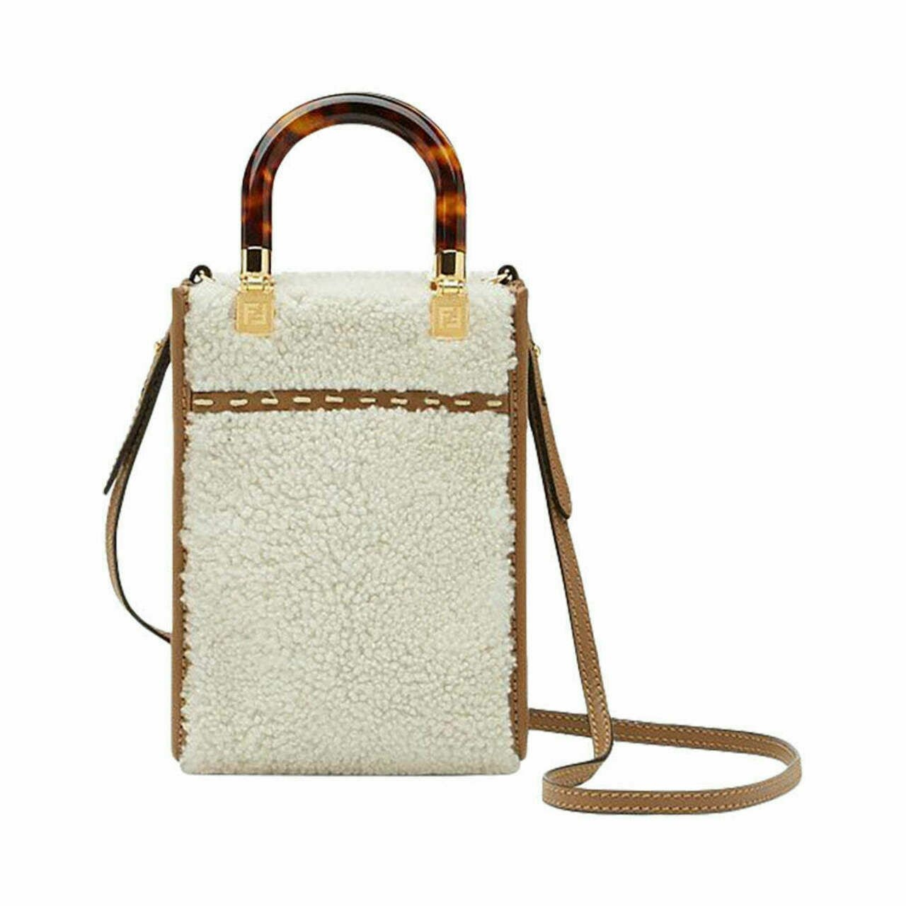 Mini Sunshine Shopper Bag Wool White