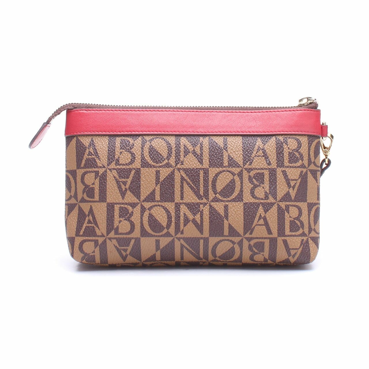 Bonia Brown & Red Pouch