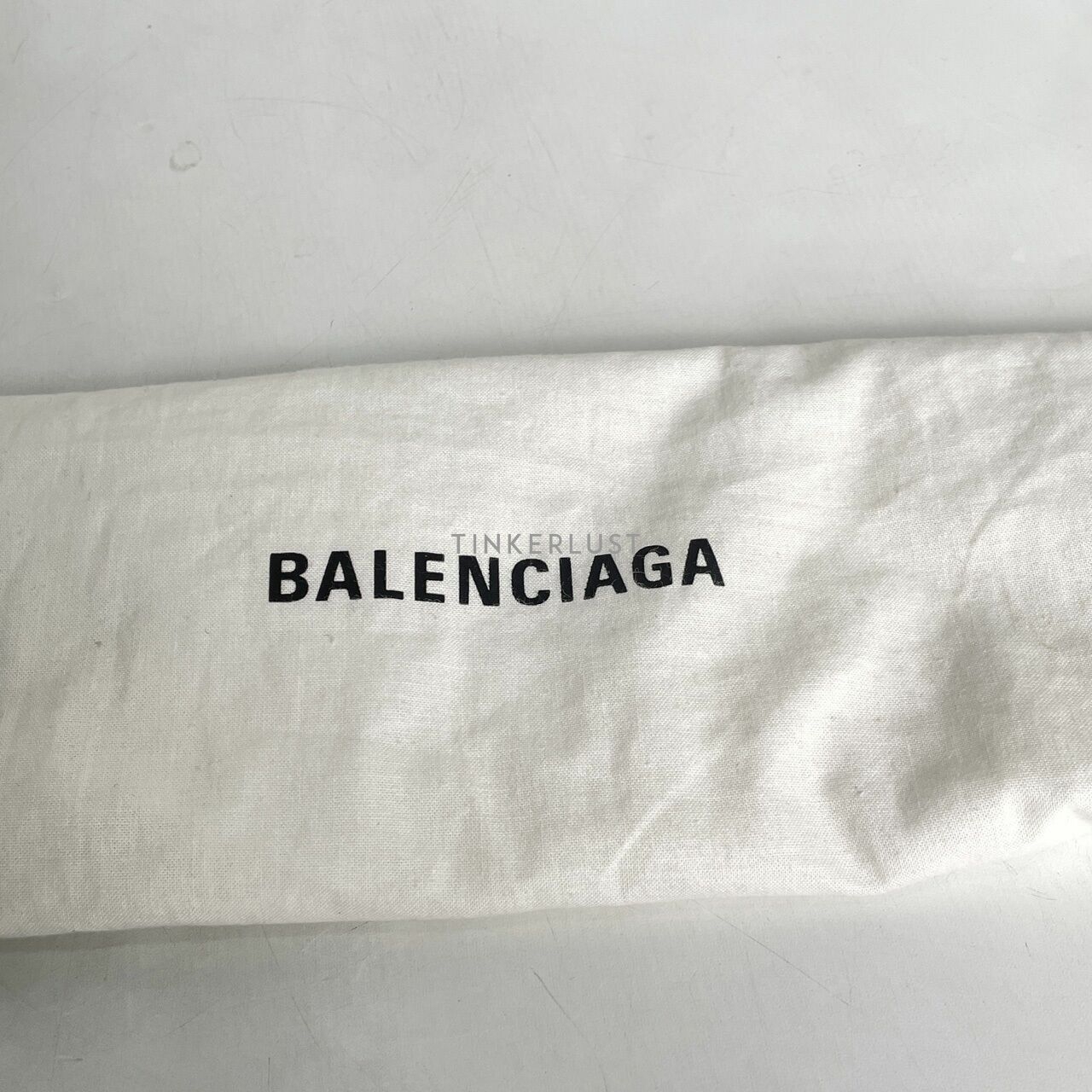 Balenciaga White Chevre Gold Metallic Edge Hardware Small City