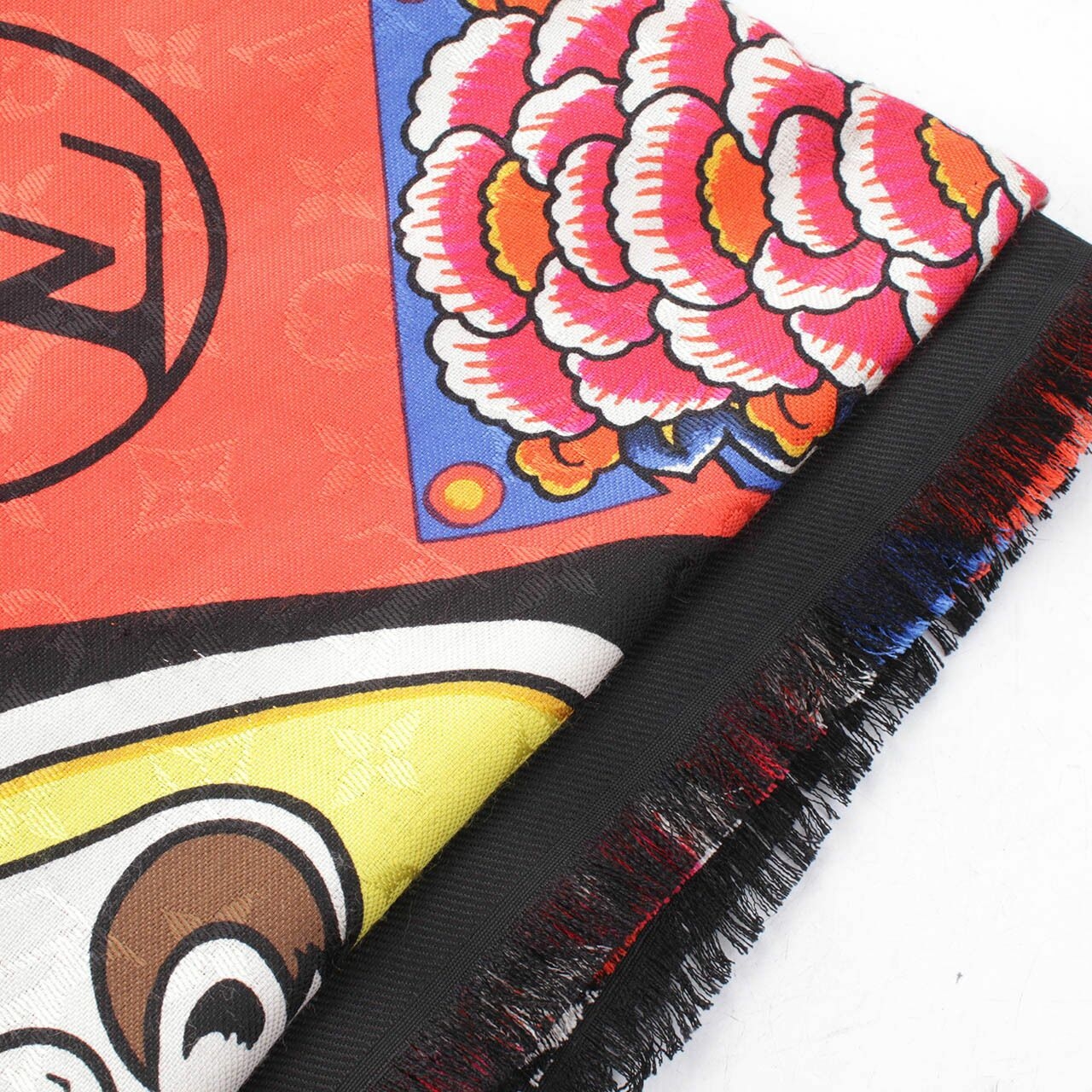 Louis Vuitton Kabuki Stickers Kansai Daruma Limited Edition Shawl