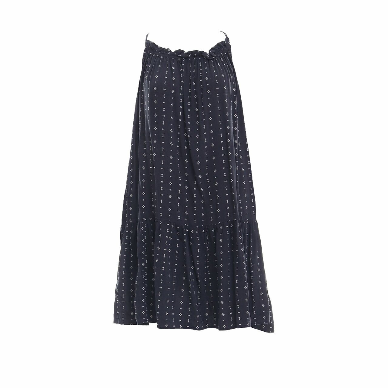 H&M Navy Patterned Mini Dress