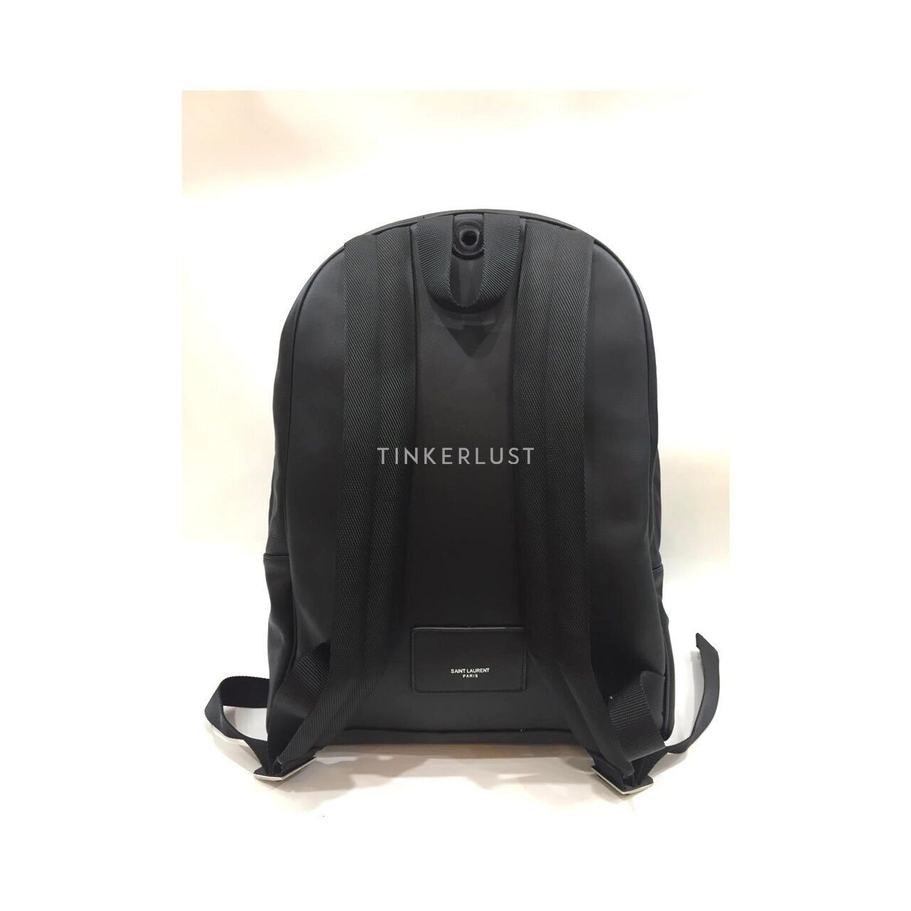 Saint Laurent Black Leather Backpack 