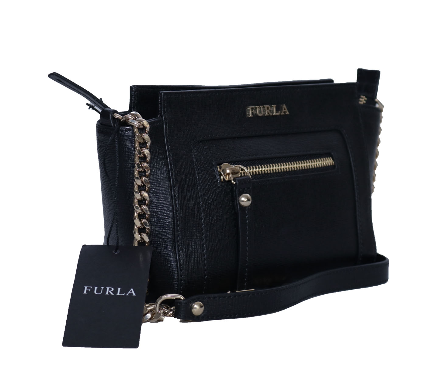 Furla Black Ginevra Onyx Sling Bag