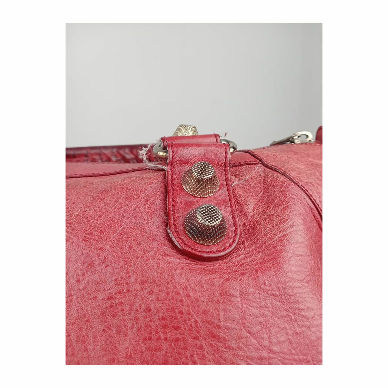 Balenciaga Giant Work Bag GHW Red Handbag