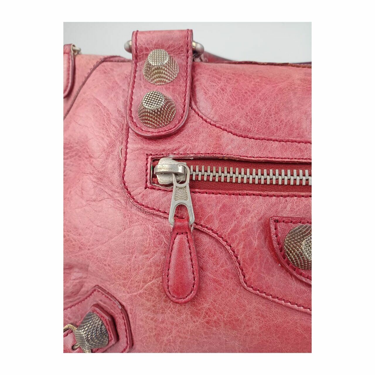 Balenciaga Giant Work Bag GHW Red Handbag