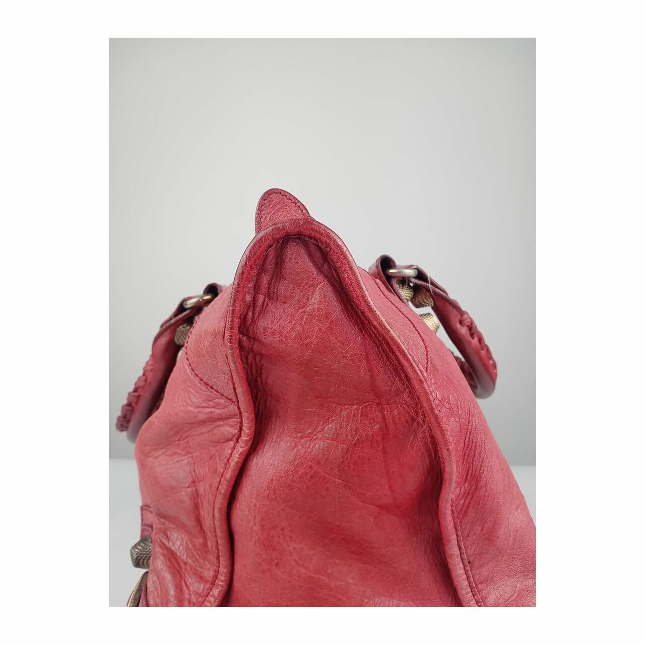 Balenciaga Giant Work Bag GHW Red Handbag