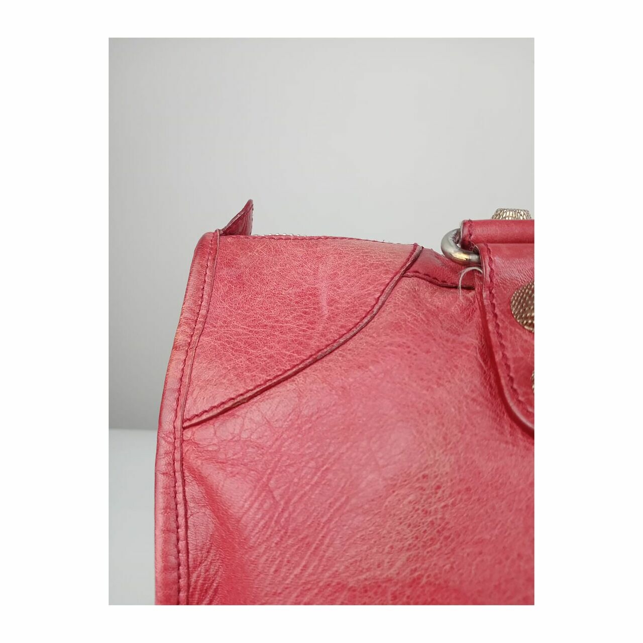 Balenciaga Giant Work Bag GHW Red Handbag