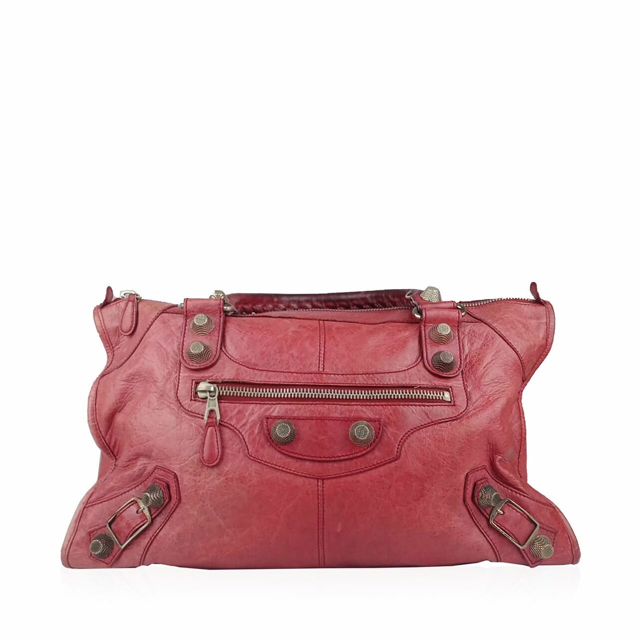 Balenciaga Giant Work Bag GHW Red Handbag