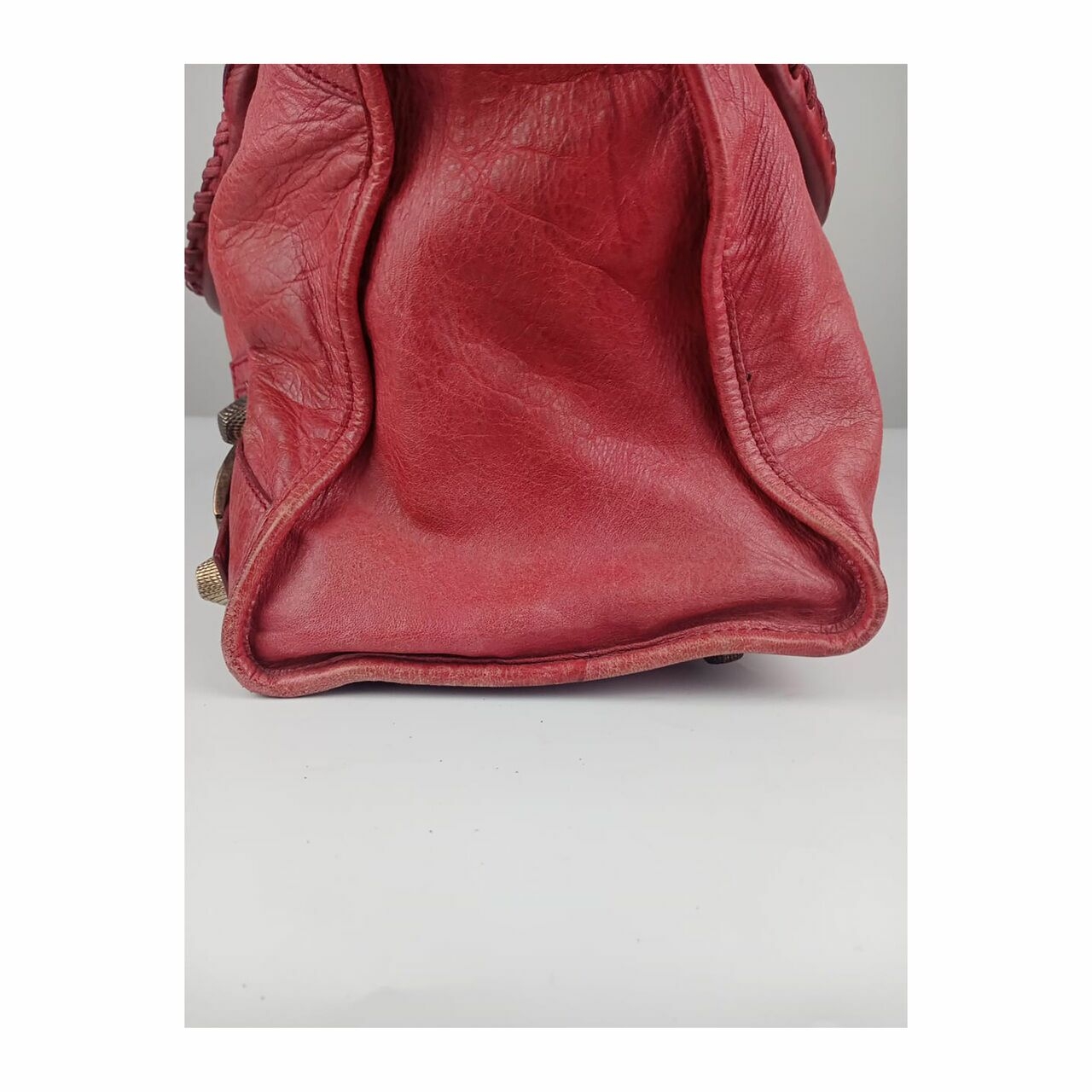 Balenciaga Giant Work Bag GHW Red Handbag