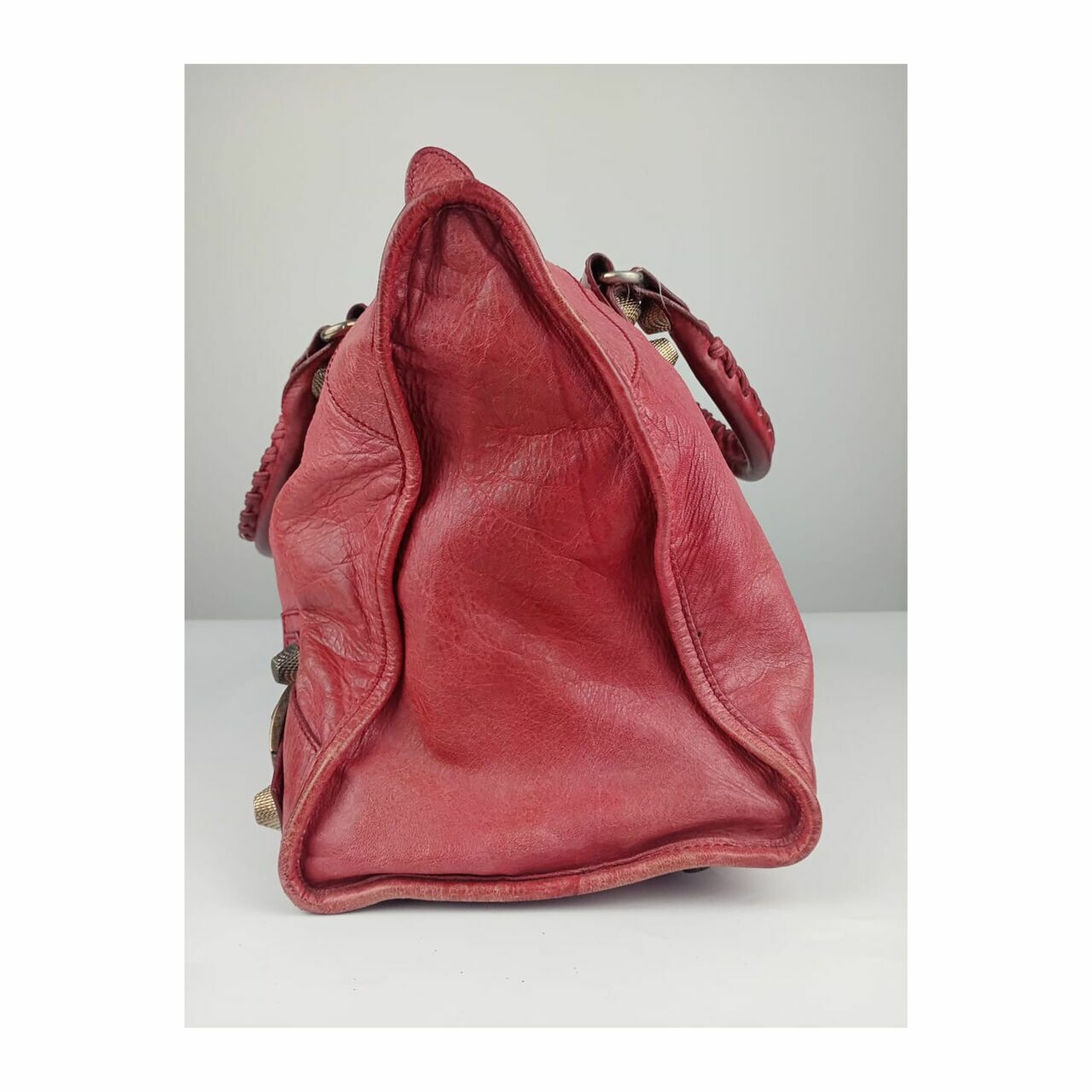 Balenciaga Giant Work Bag GHW Red Handbag