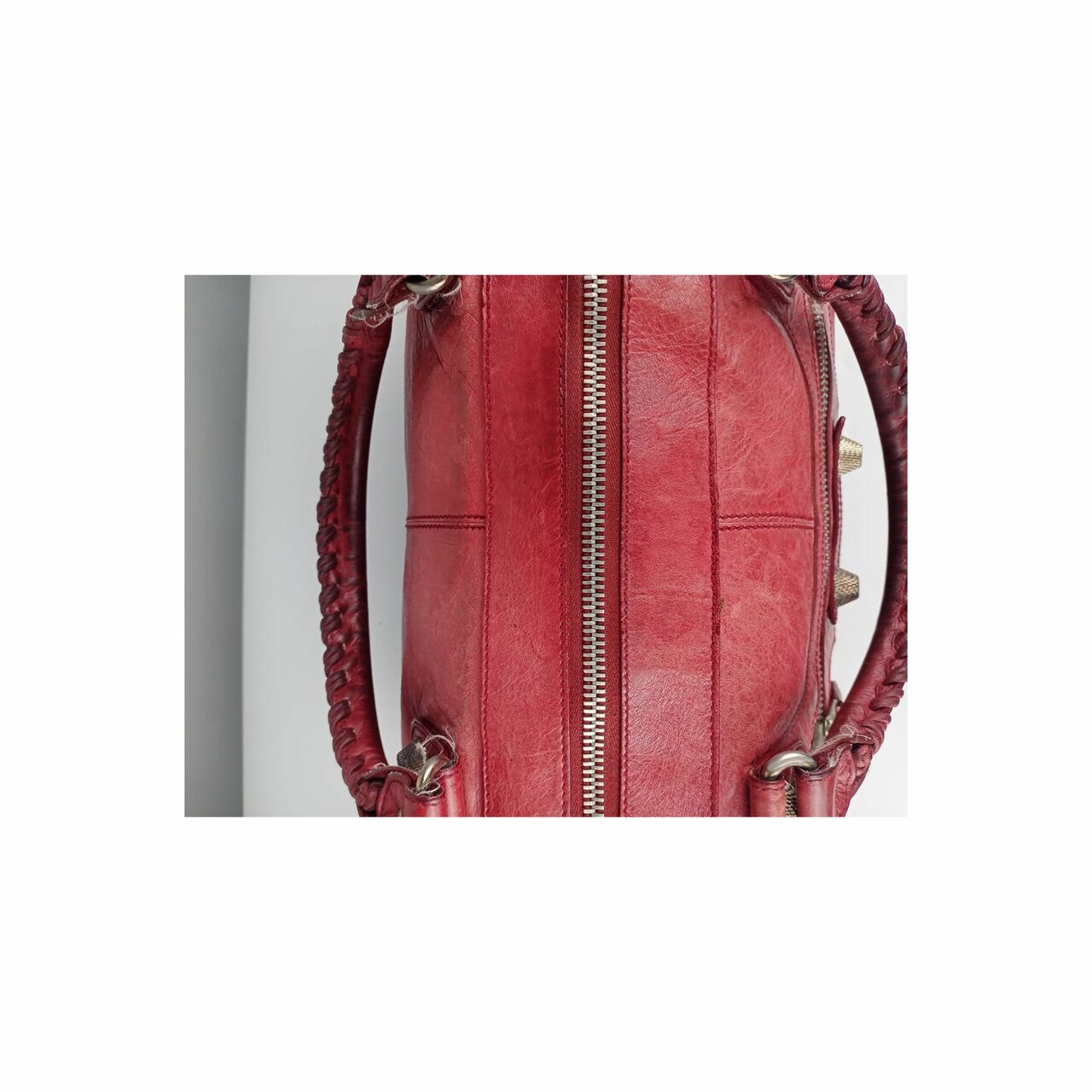 Balenciaga Giant Work Bag GHW Red Handbag