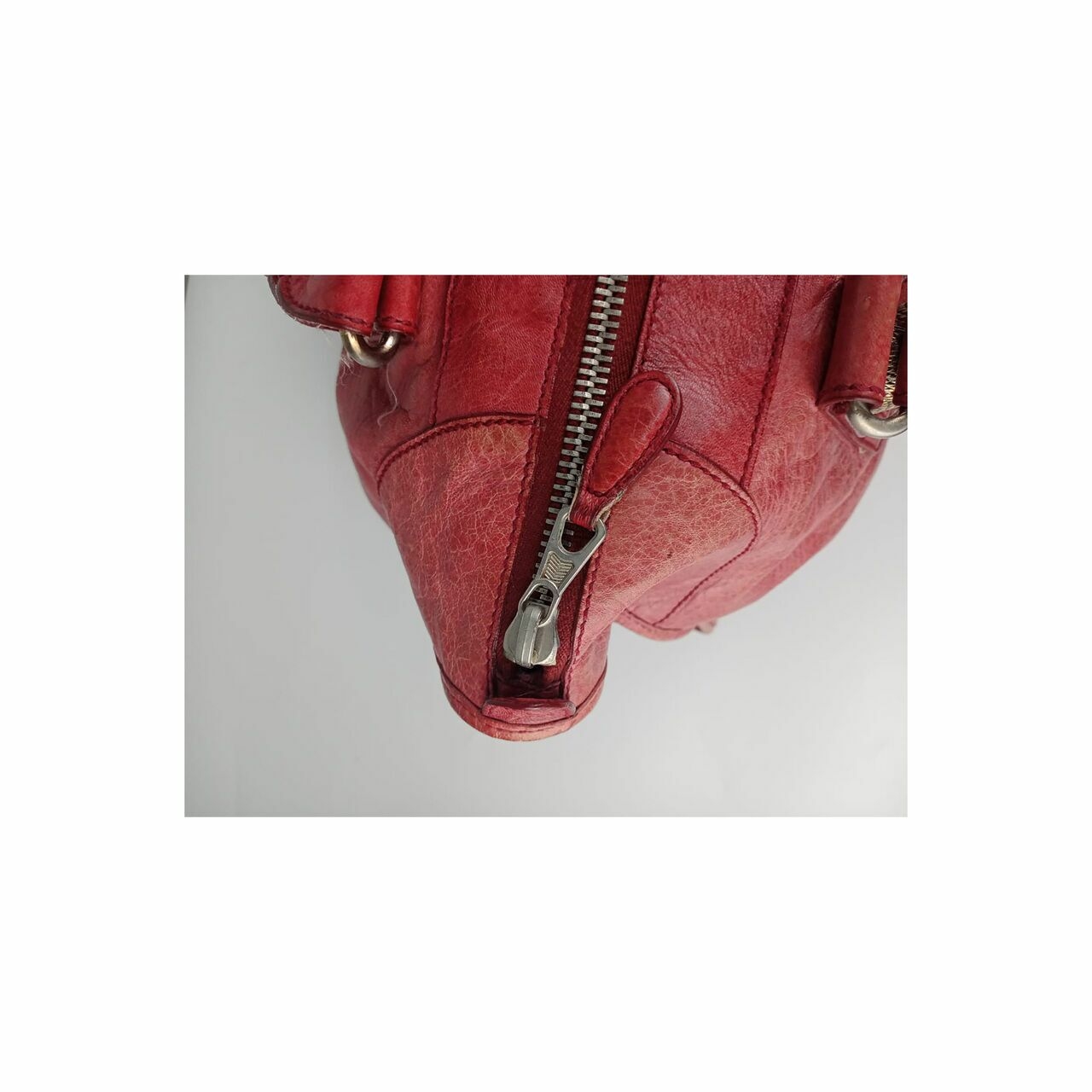 Balenciaga Giant Work Bag GHW Red Handbag