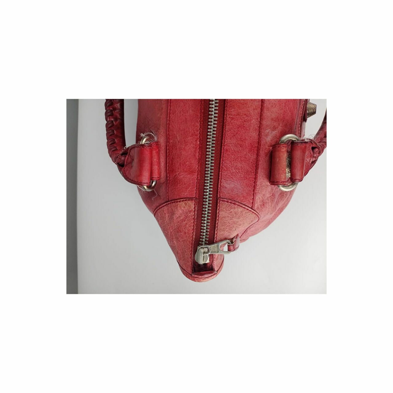 Balenciaga Giant Work Bag GHW Red Handbag