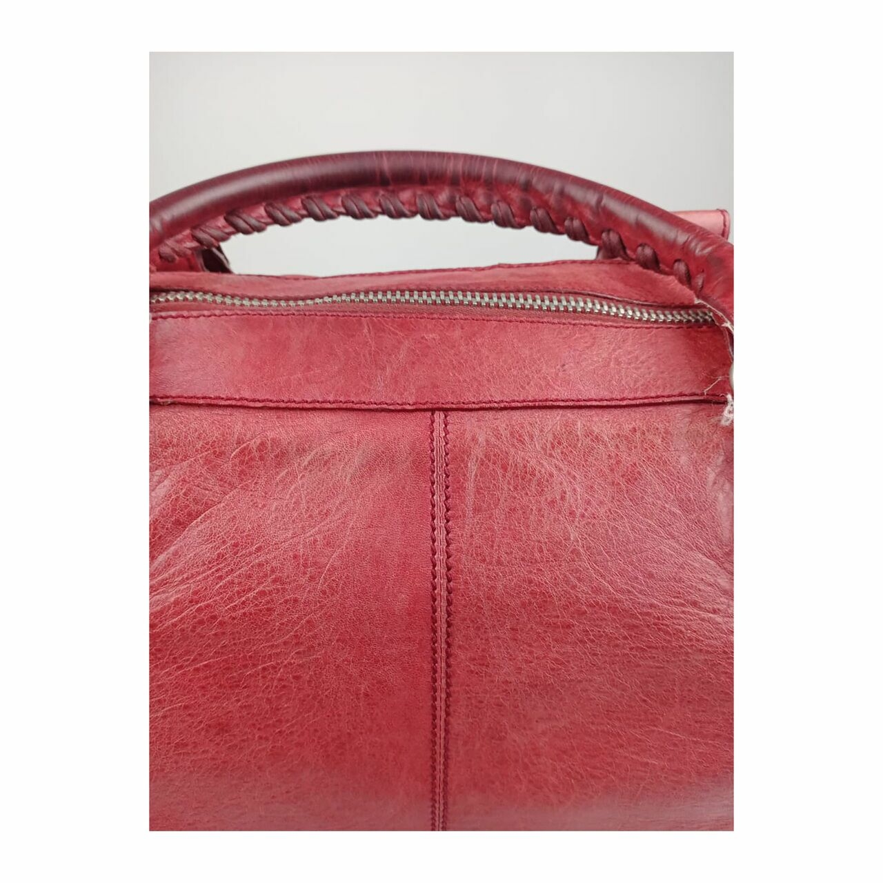 Balenciaga Giant Work Bag GHW Red Handbag