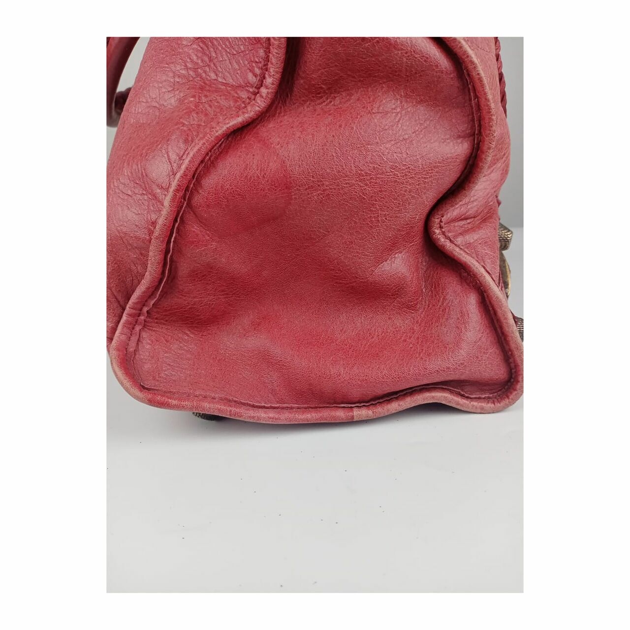 Balenciaga Giant Work Bag GHW Red Handbag