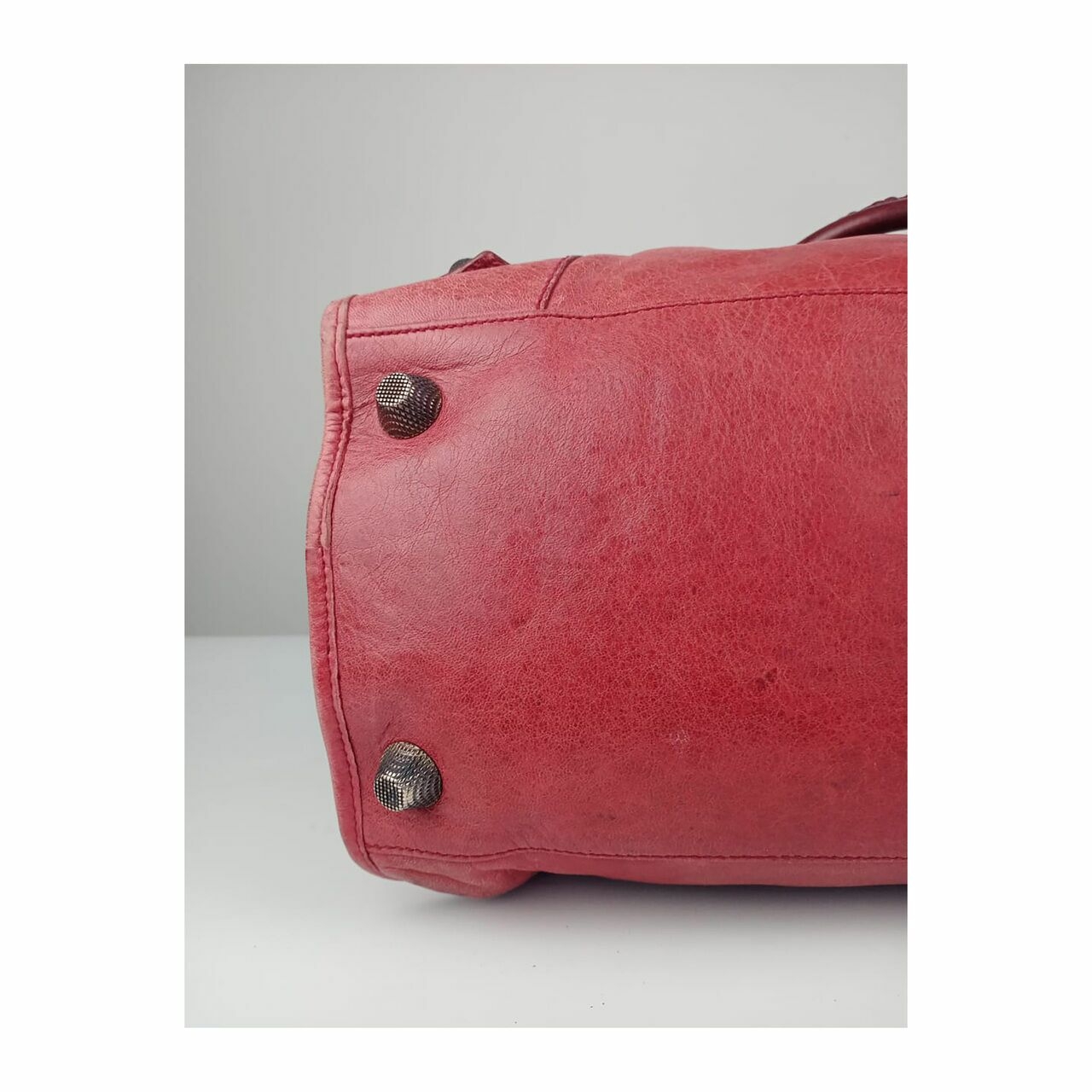 Balenciaga Giant Work Bag GHW Red Handbag