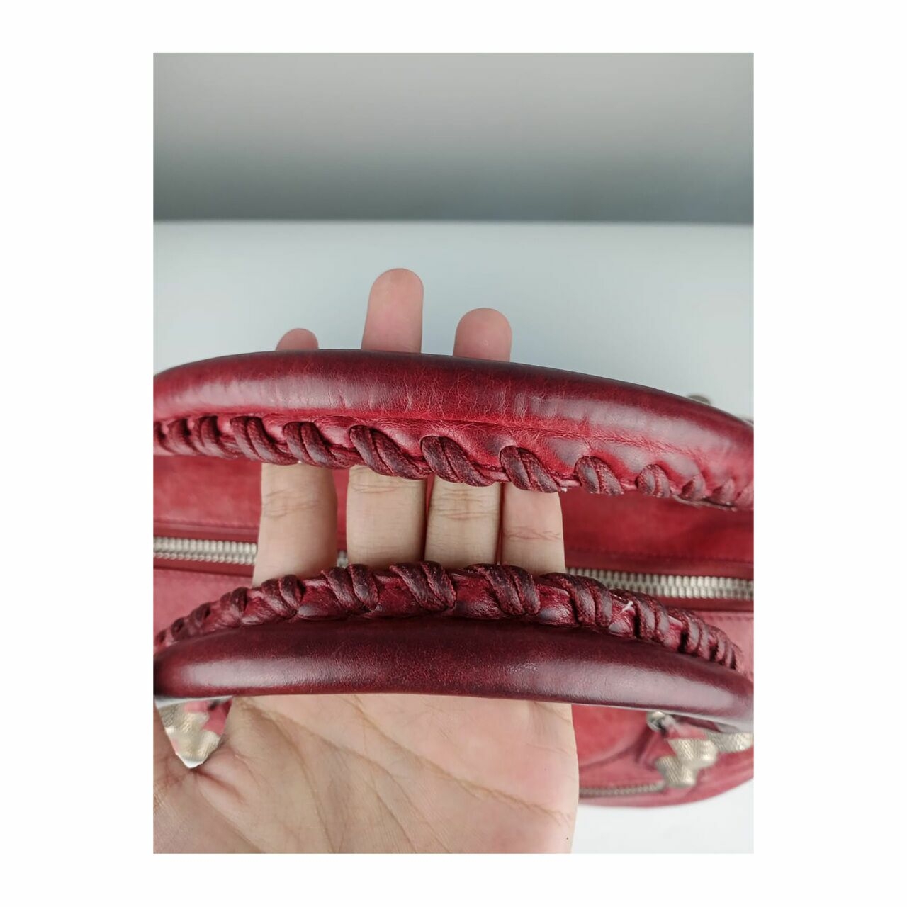 Balenciaga Giant Work Bag GHW Red Handbag