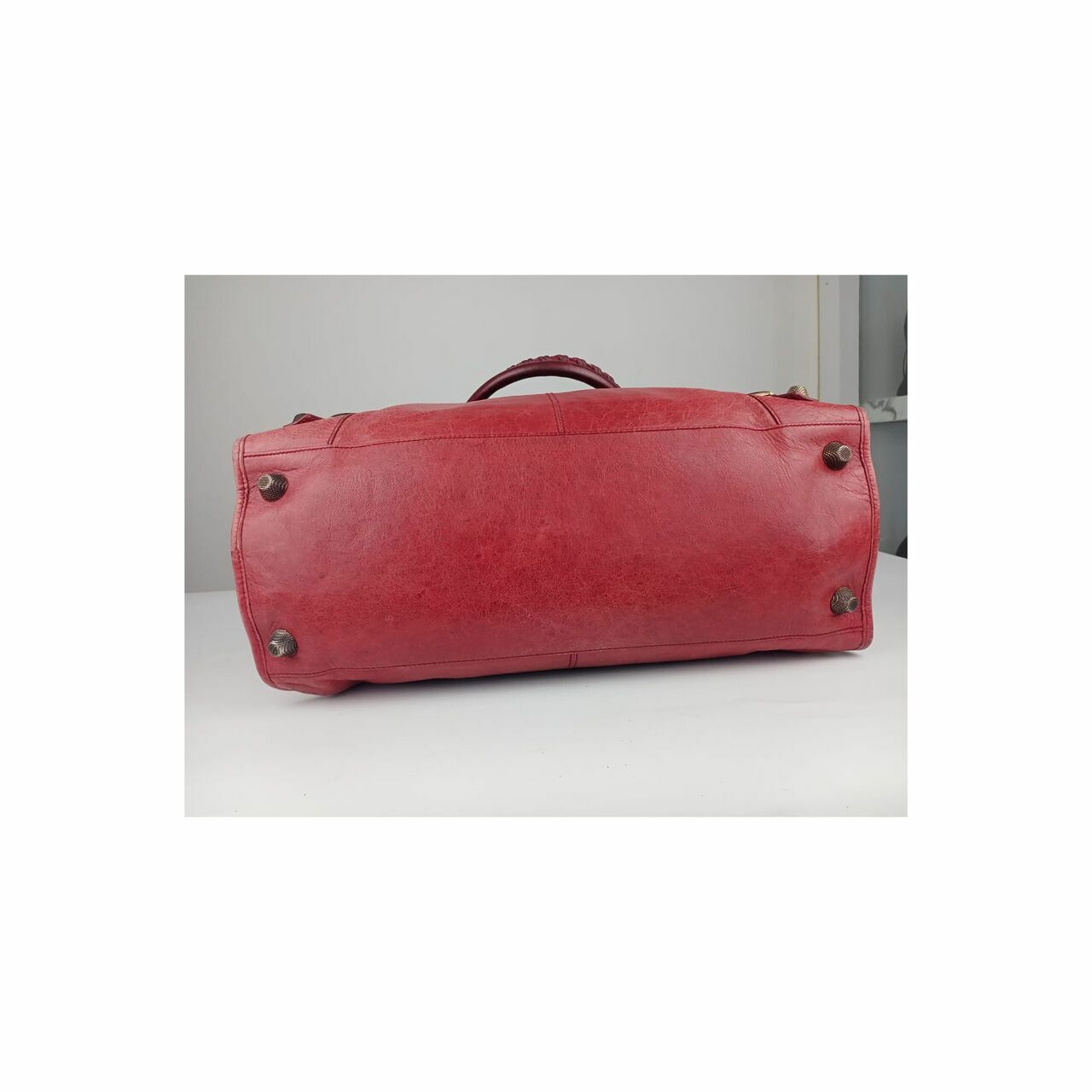 Balenciaga Giant Work Bag GHW Red Handbag