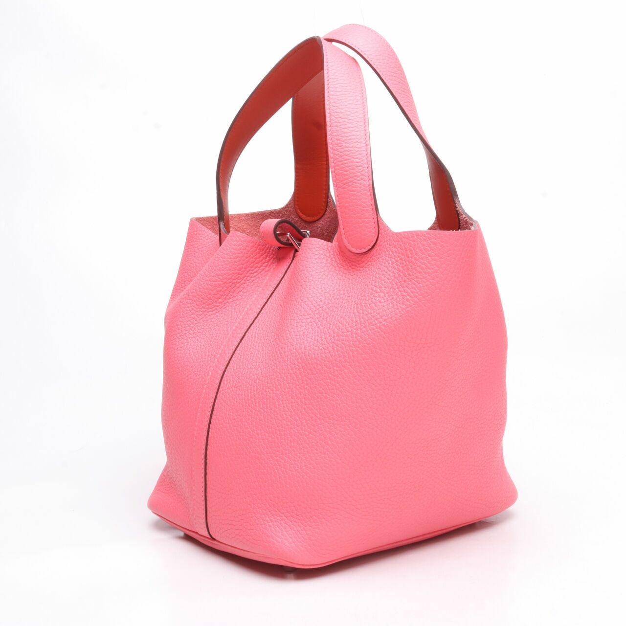 Hermes Picotin 22 Clemence Rose Azalee Handbag