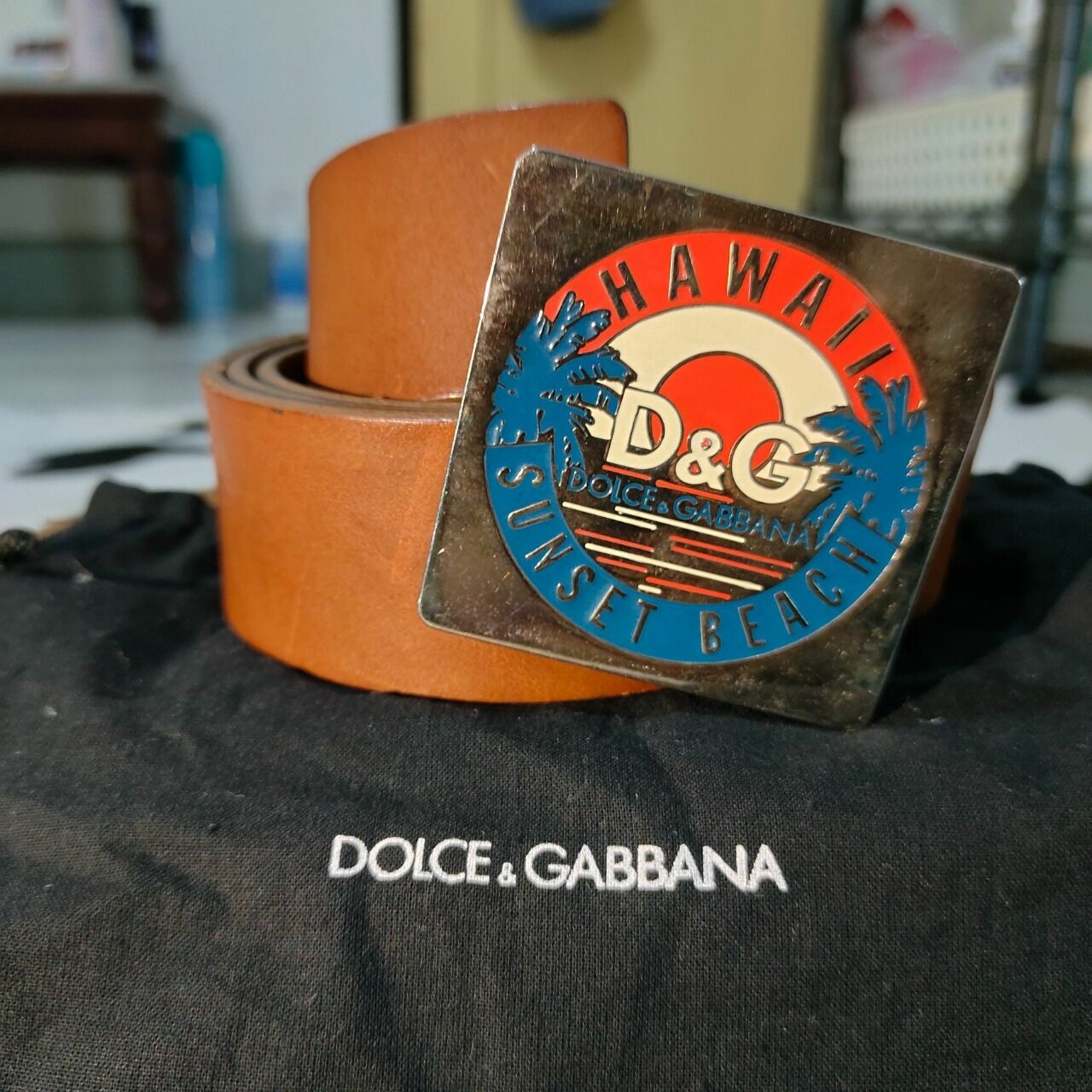 Dolce & Gabbana Brown Ikat Pinggang