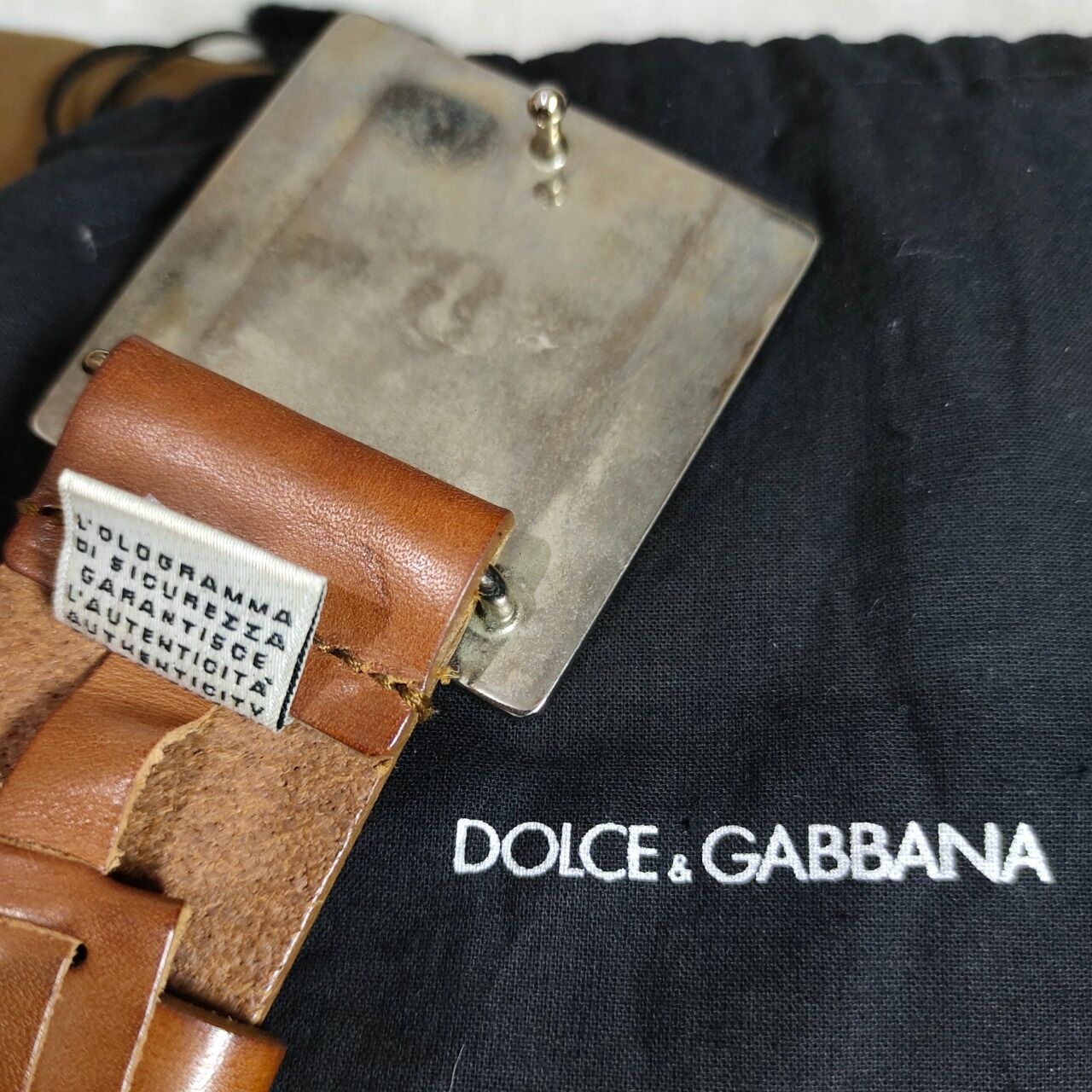 Dolce & Gabbana Brown Ikat Pinggang