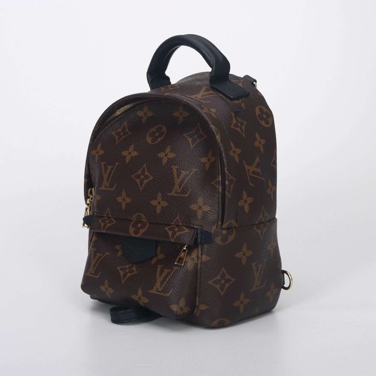 Louis Vuitton Palm Springs Monogram Mini Backpack GHW Brown