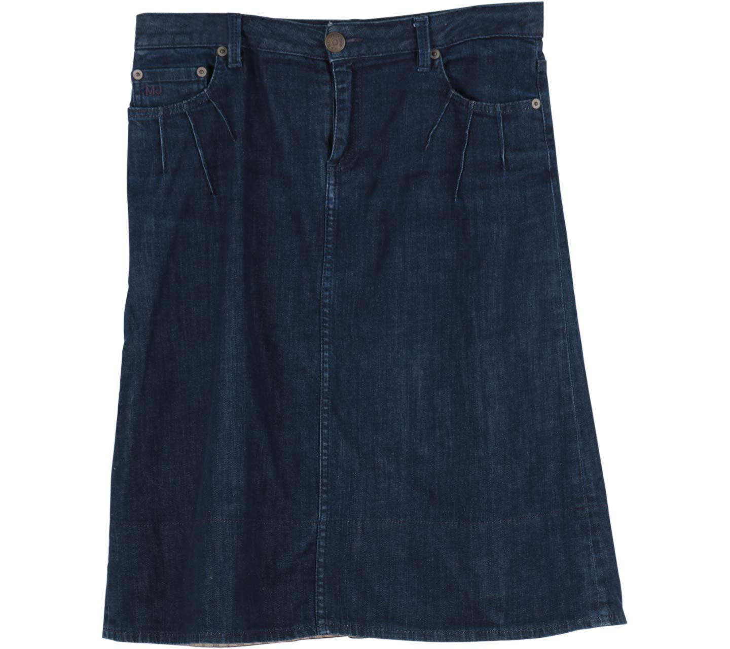 Marc Jacobs Blue Denim Midi Skirt