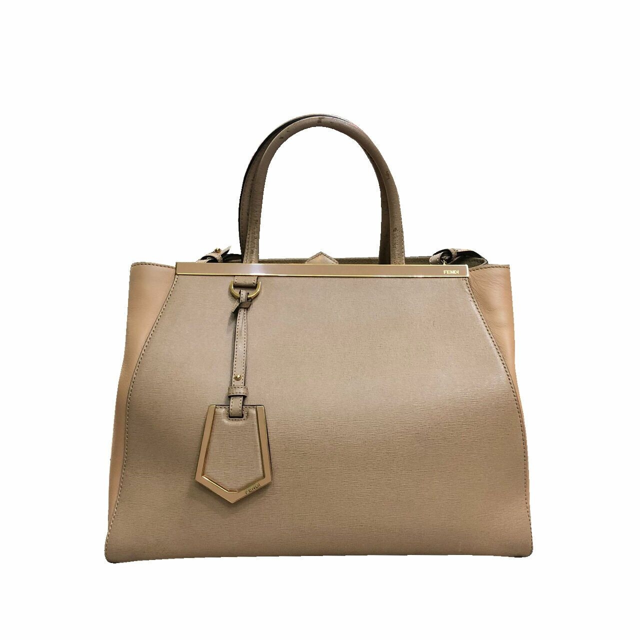 Fendi 2Jours Medium Beige Satchel