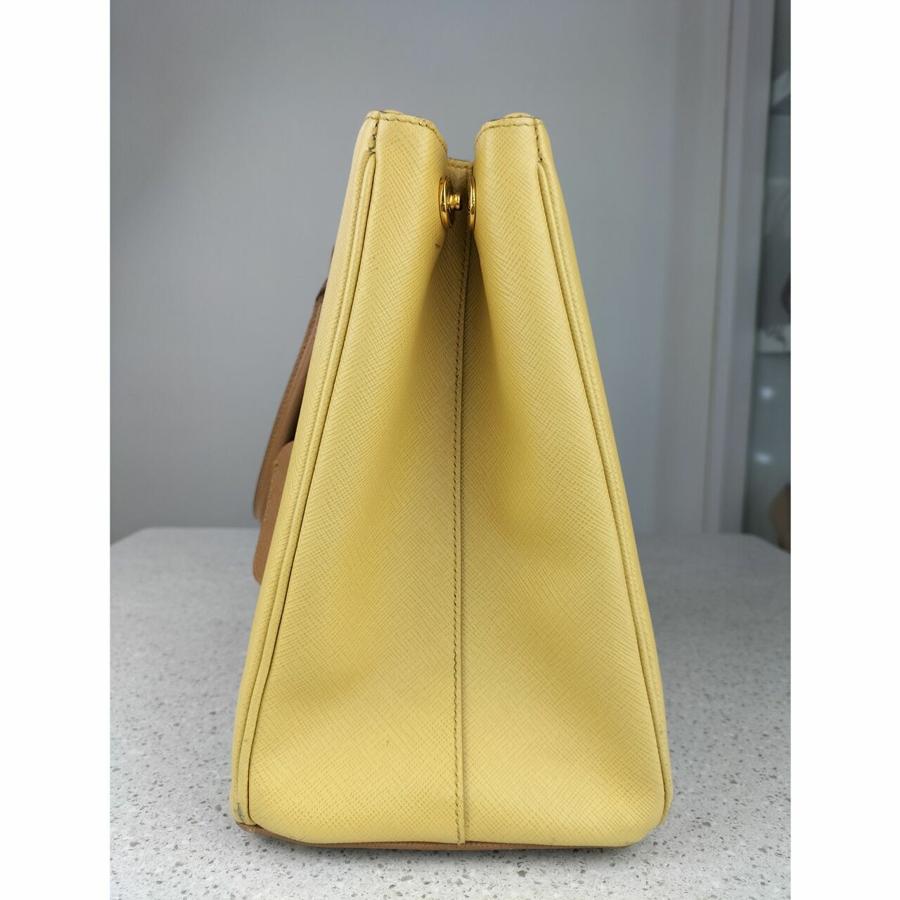 Prada Saffiano Lux Caramel+ Gine B2274C 2013 Sathel Bag