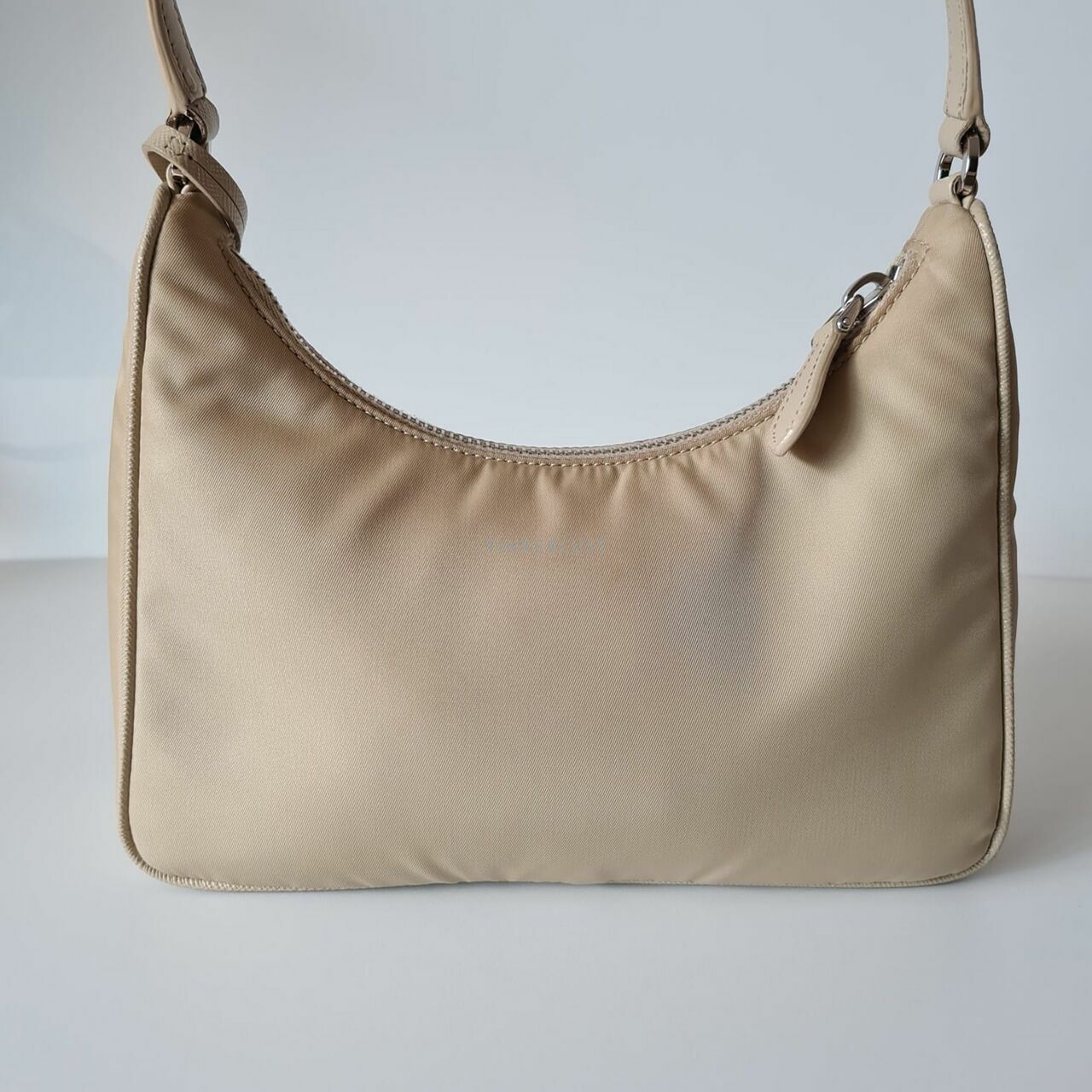 Prada Re-Edition Hobo Bag Beige Handle Leather 2022 Handbag