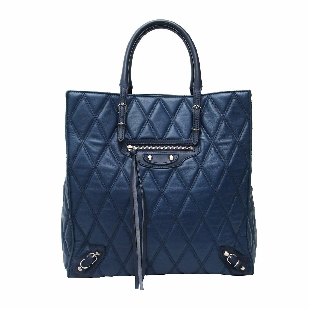 Balenciaga Papier Navy Handbag