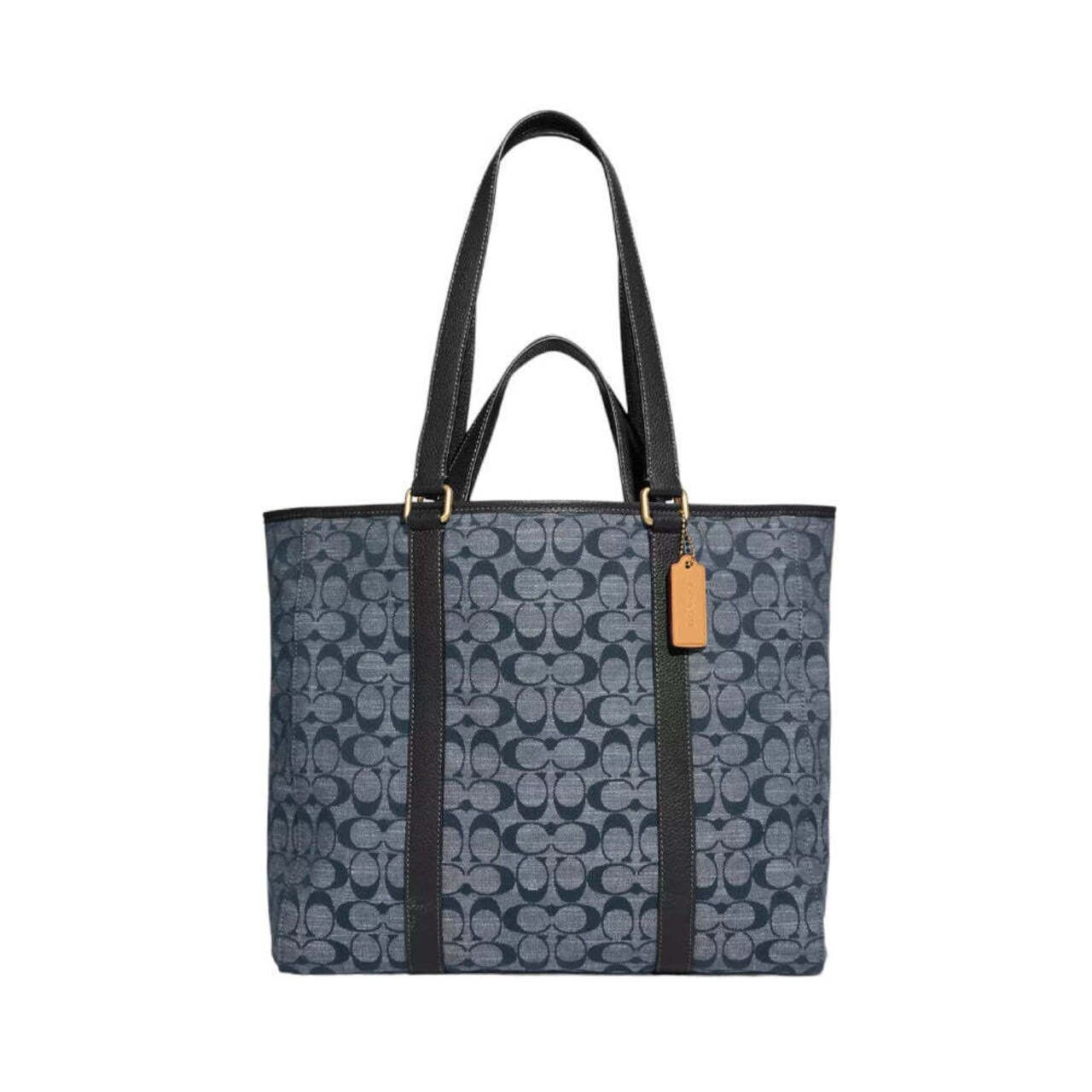 Coach Hudson Double Handle Tote In Signature Chambray Denim