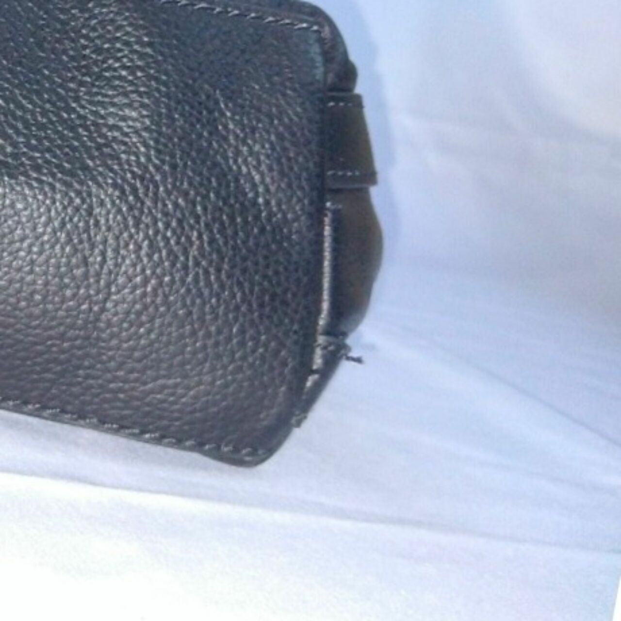 Fossil Black Sam Shopper Bag Black Leather Satchel