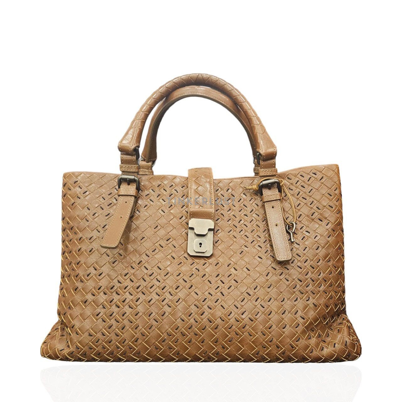 Bottega Veneta Rome Intrecciato Brown 2010 Handbag