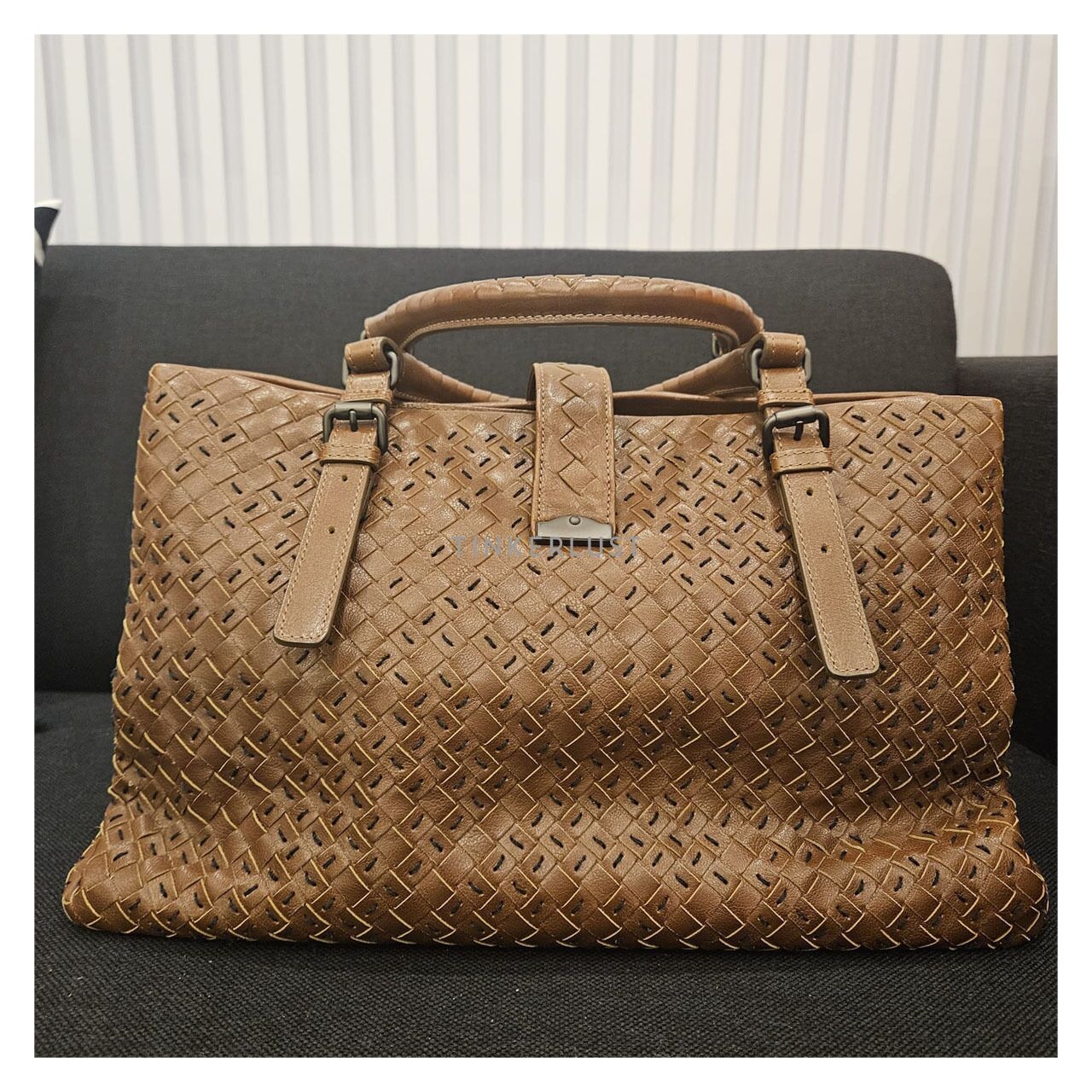 Bottega Veneta Rome Intrecciato Brown 2010 Handbag