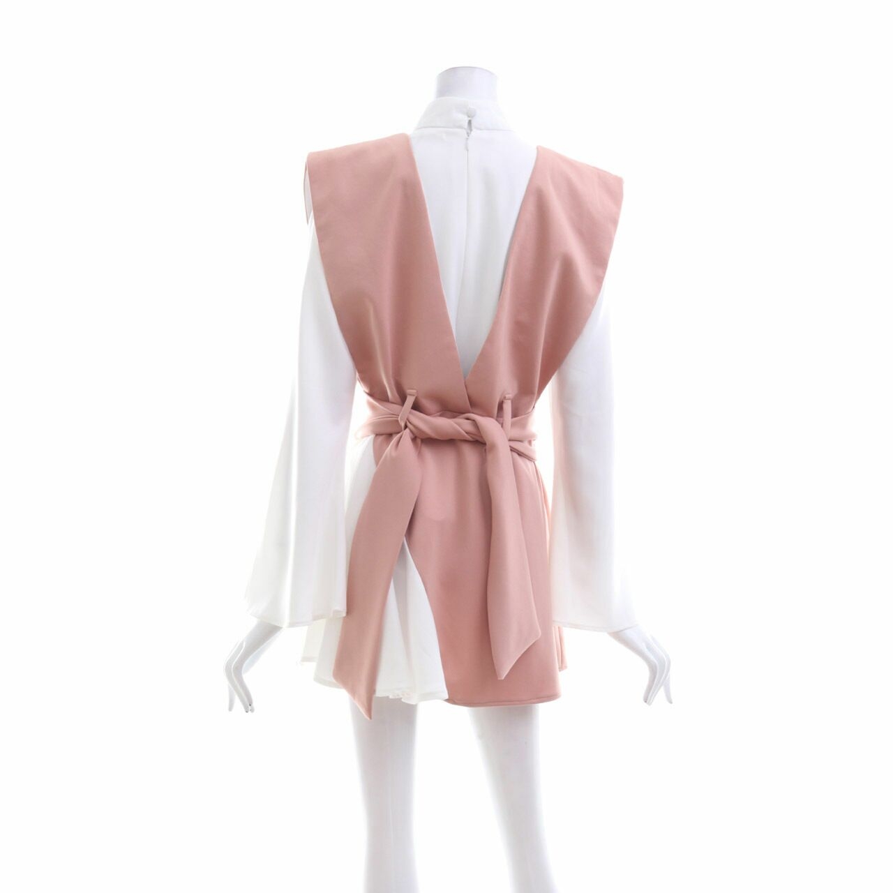 Private Collection Off White & Dusty Pink Mini Dress