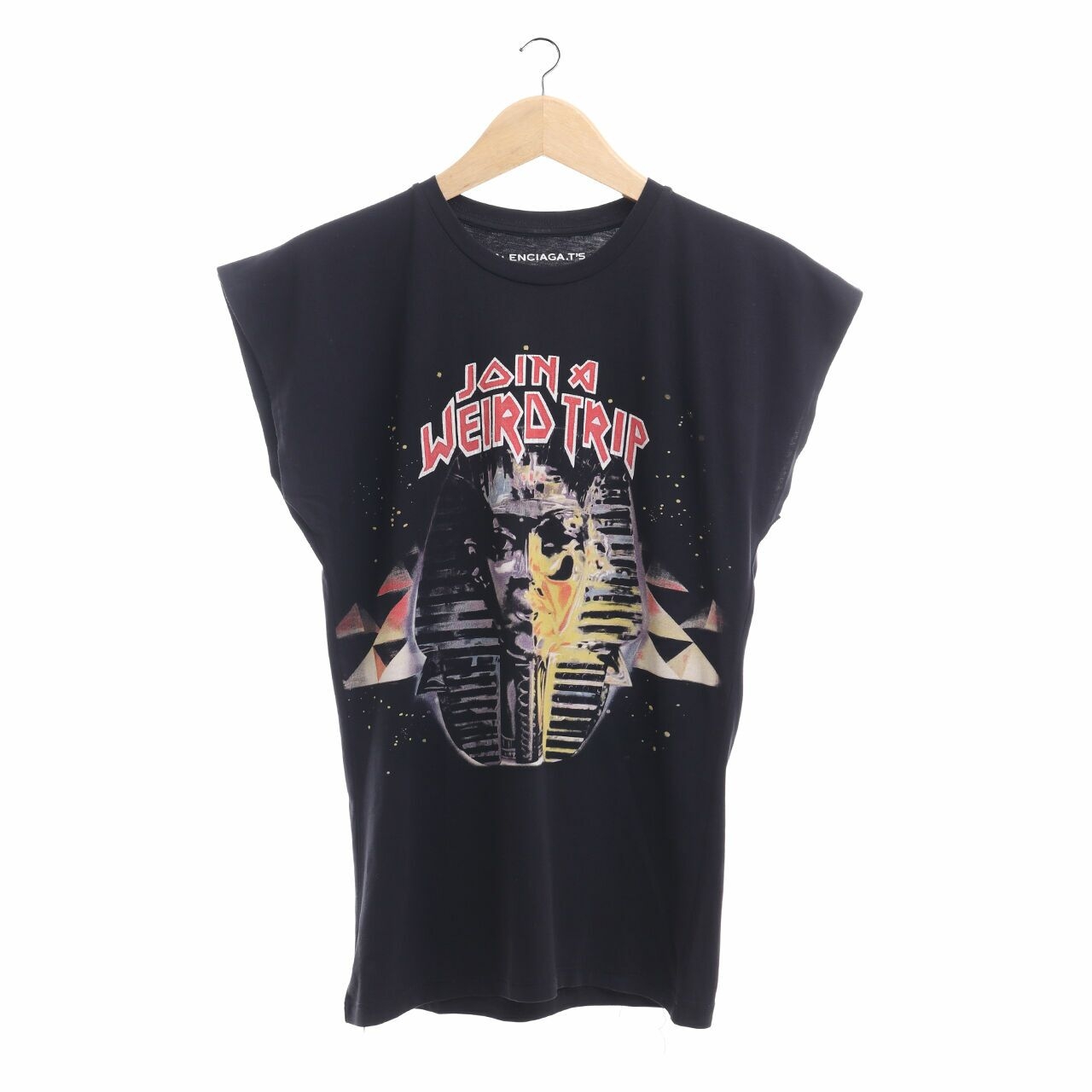 Balenciaga Join A Weird Trip Black T-shirt