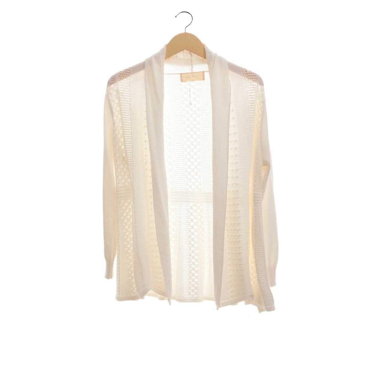 Clay by Duma Off White Knit Cardigan