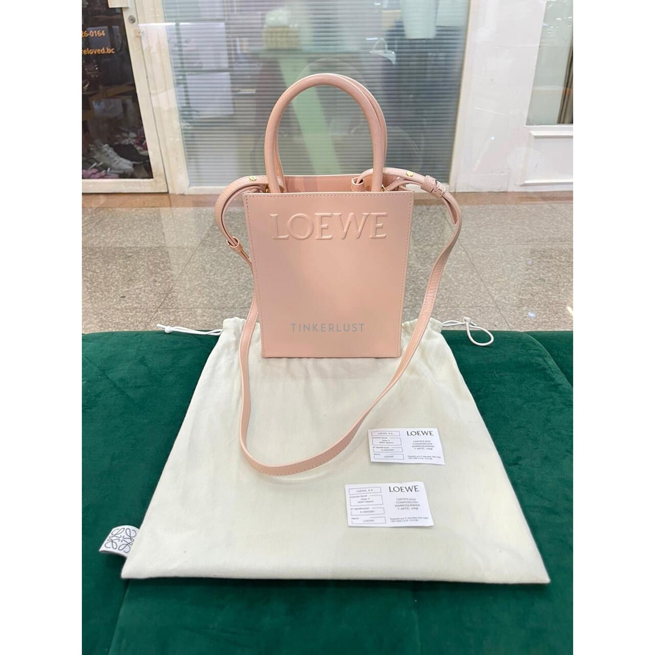 Loewe A5 Mini Pale Pink 2023 Satchel Bag