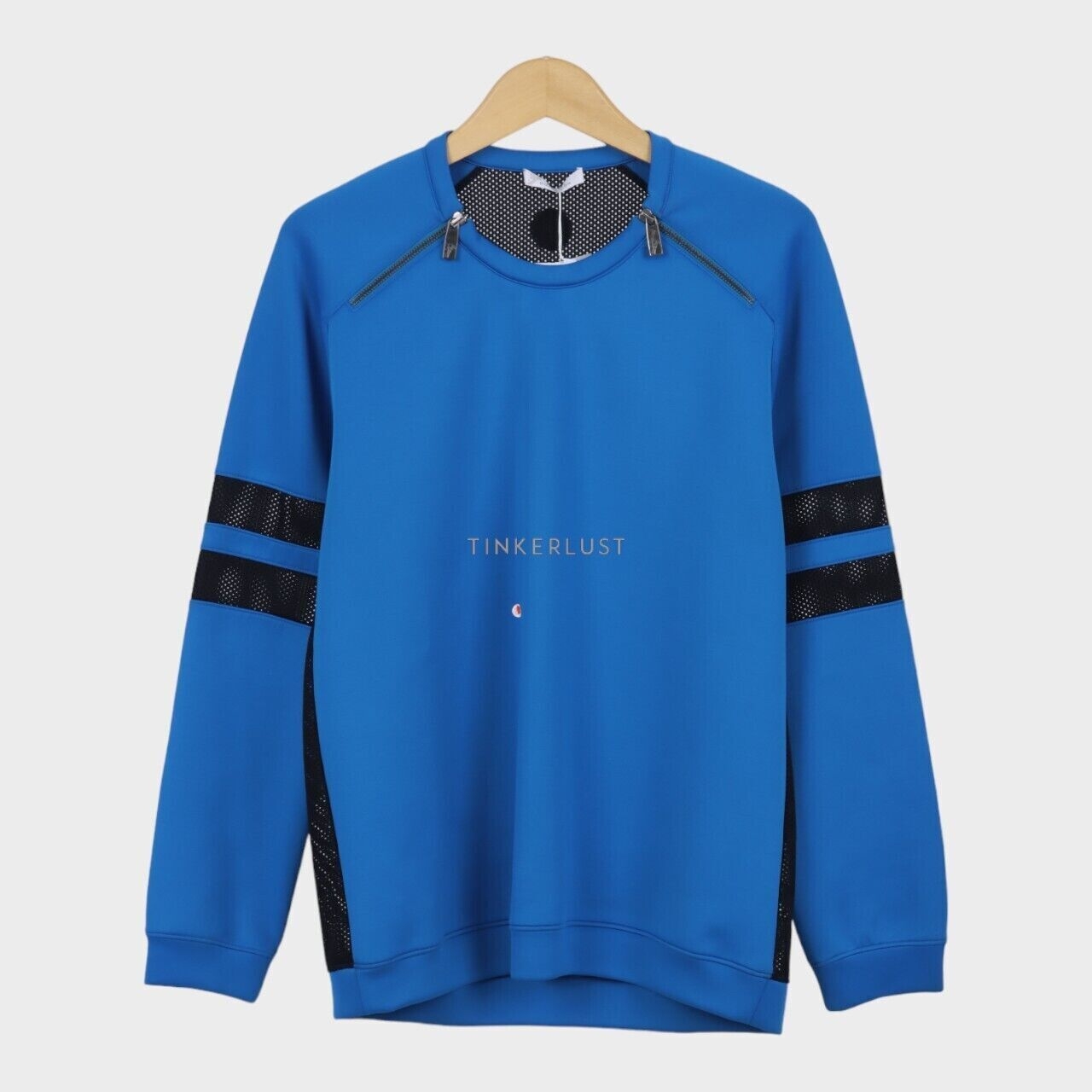 Versace Collection Mesh Blue Sweater