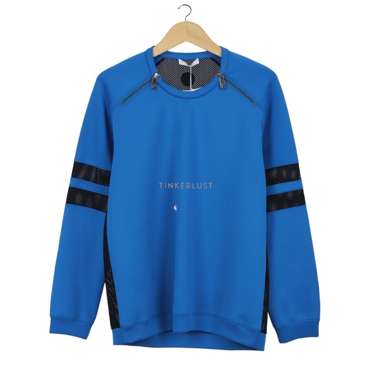 Versace Collection Mesh Blue Sweater