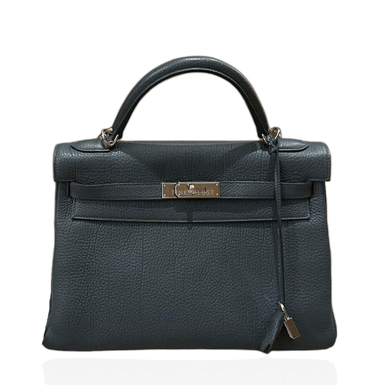 Hermes Kelly 32 Blue Orage Togo PHW R Satchel