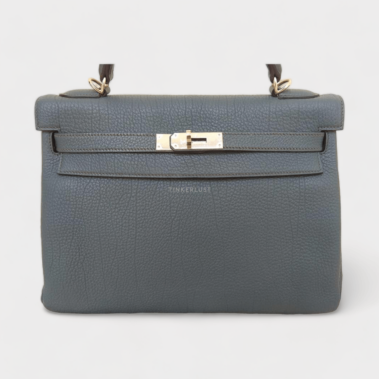 Hermes Kelly 32 Blue Orage Togo PHW R Satchel