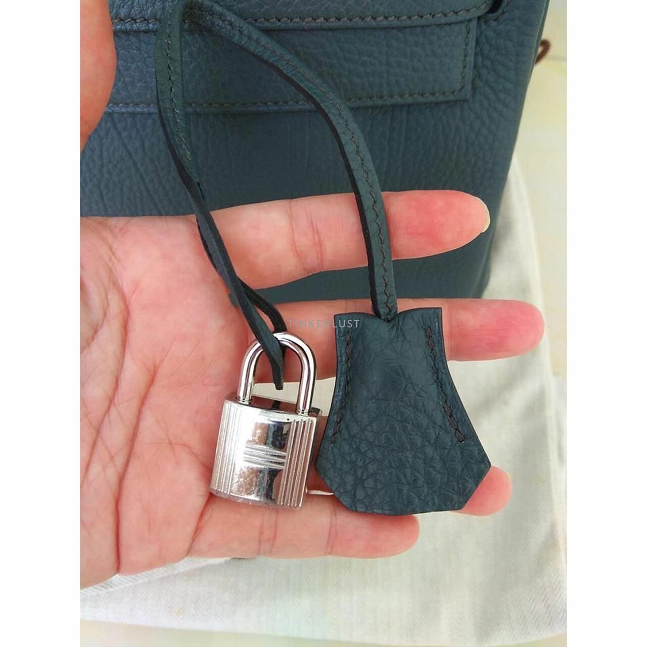 Hermes Kelly 32 Blue Orage Togo PHW R Satchel