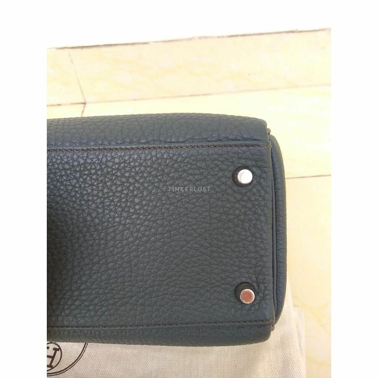 Hermes Kelly 32 Blue Orage Togo PHW R Satchel