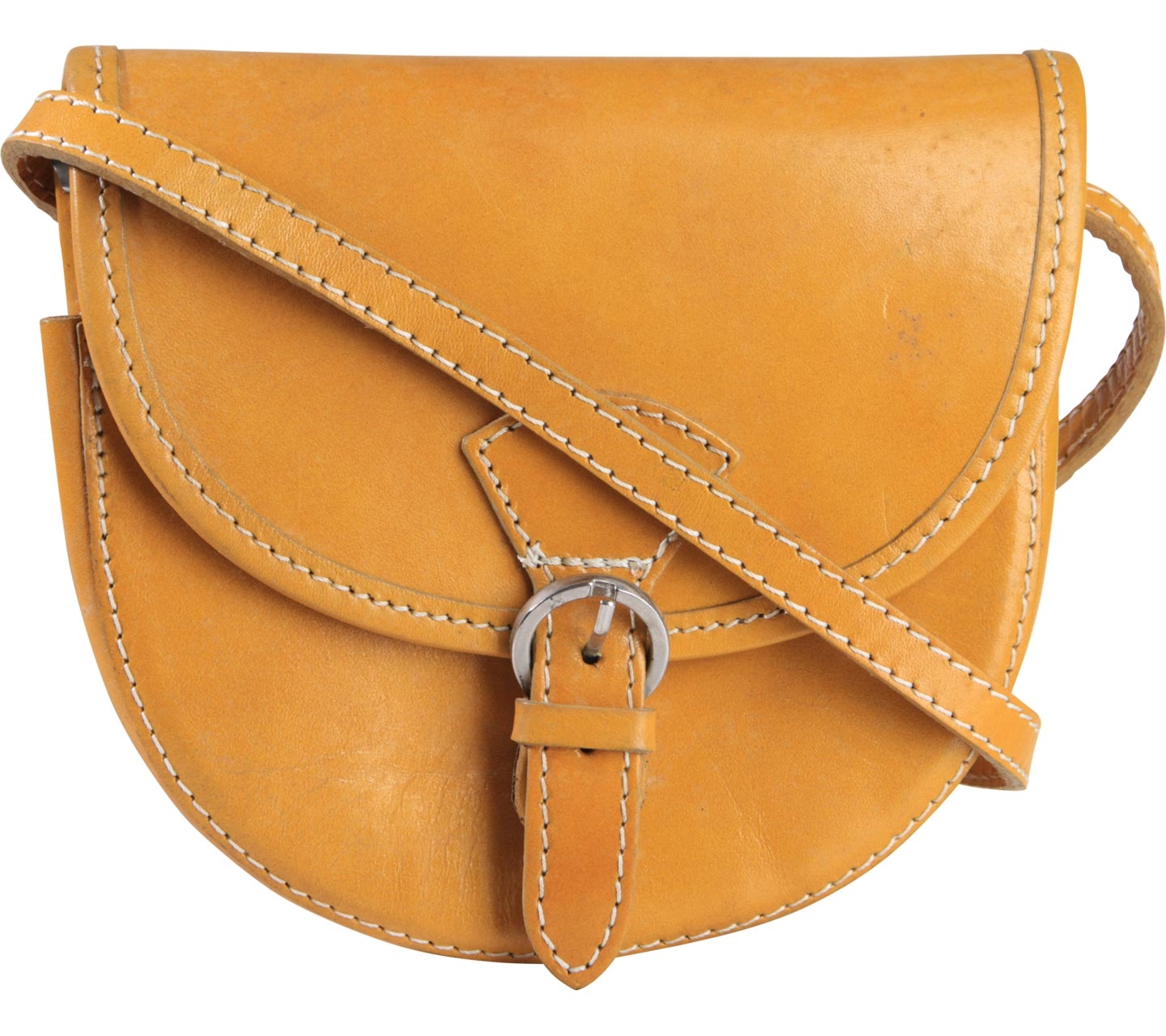 Vera Pelle Yellow Sling Bag